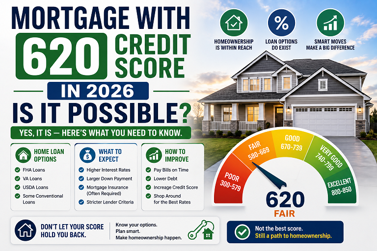 Mortgage with 620 Credit Score in 2026