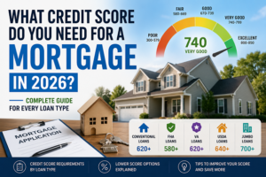 Credit score requirements for every mortgage type in 2026 — conventional, FHA, VA, USDA comparison chart