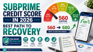 subprime credit score 2026, how to fix subprime credit score, subprime to prime credit, secured credit card subprime, credit builder loan subprime, how long to recover from subprime credit, pay for delete collections 2026